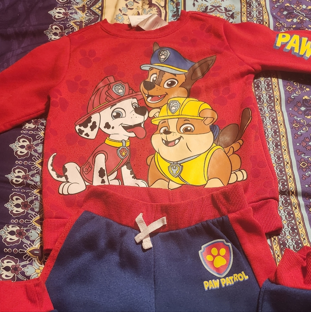 Paw Patrol Kids Red and Blue Bottoms